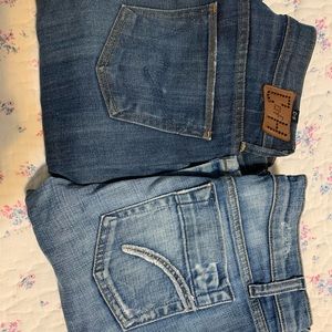 Citizens of Humanity bootcut Jeans & Jo’s Rocker Skinny Flare jeans size 28